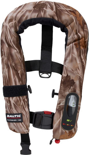 自动充气救生衣 - FLYFISHER CAMO - Baltic - 150 N / 男女通用 / 用于钓鱼