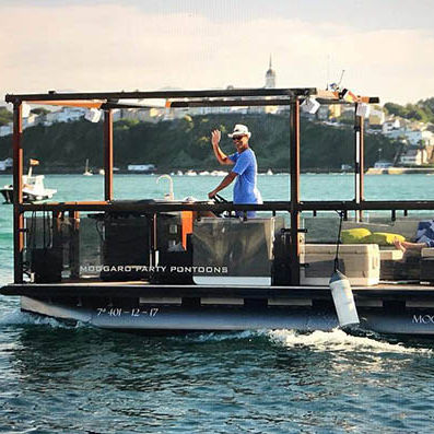 舷外浮桥船 - 500 - MOGGARO ALUMINIUM YACHTS - 电动 / 三重管 / 开放式