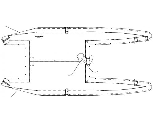 运动多体船防护罩 - 30238 - NENUPHAR - PVC / Hobie 18 级