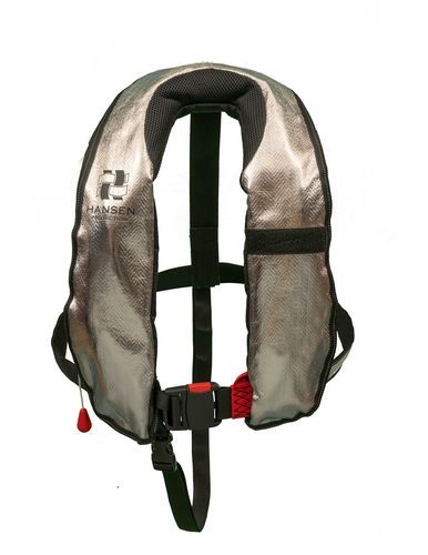 自动充气救生衣 - SeaLion Alu FR ISO - Hansen Protection AS - 150 N / 男女通用 / 带有安全背带