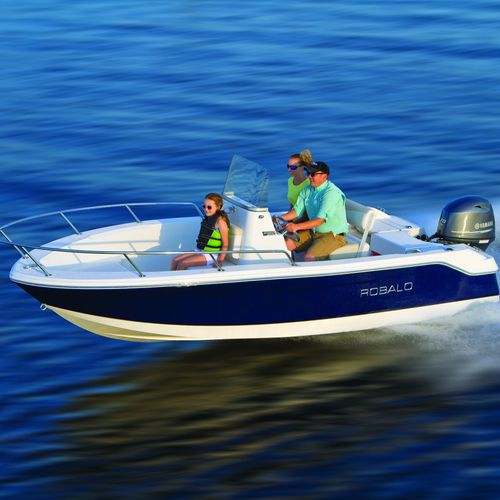 舷外敞开艇 - R160 - Robalo - 中央控制台 / 钓鱼运动 / 最多容纳 6 人