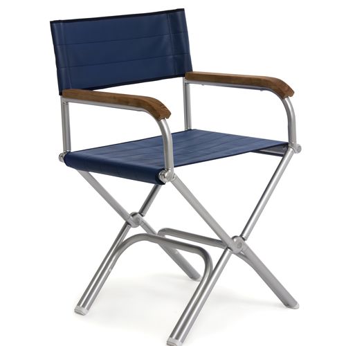 船用导演椅 - A6000 Series - Forma Marine Furniture, LLC. - 折叠 / 白色 / 蓝色
