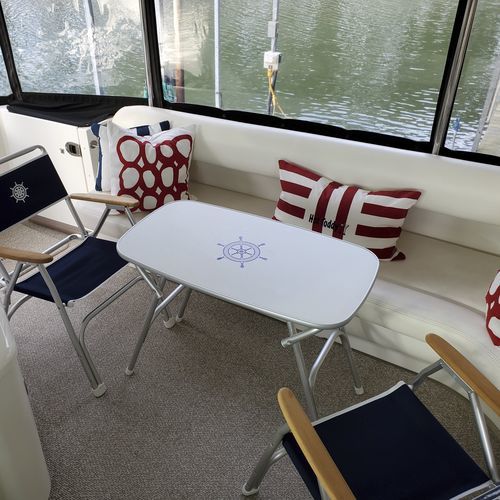 折叠驾驶舱台 - M250H - Forma Marine Furniture, LLC. - 三聚氰胺 / 铝制 / 白色