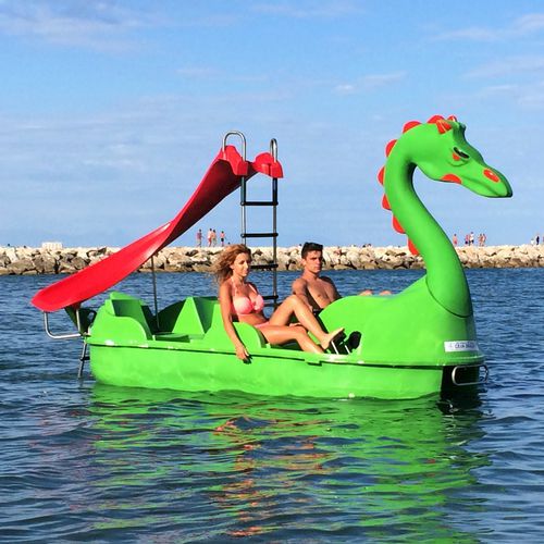 4人座脚踏船 - GRAN DRAGÓN - AVENTURAS AQUATICAS - LA NORIA - 商用 / 用于租赁公司 / 自动清空器