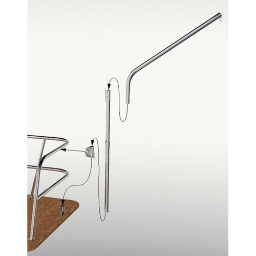 帆船吊艇架 - 31-MAT-01 - INOX MARINE INNOVATION - 手动 / 旋转