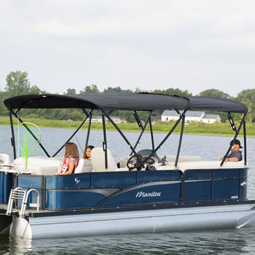 浮桥船用遮阳棚 - Manitou Pontoon Boats - 用于驾驶舱 / 黑色