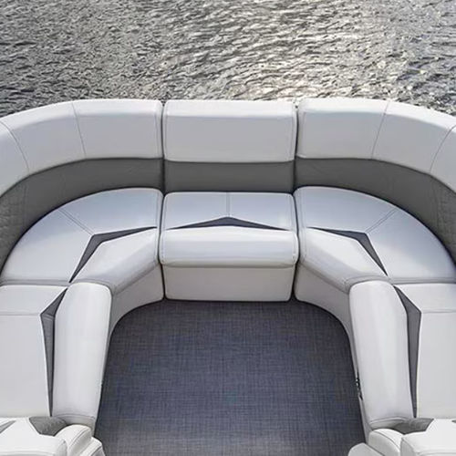 浮桥船用软垫长椅 - Manitou Pontoon Boats - 白色