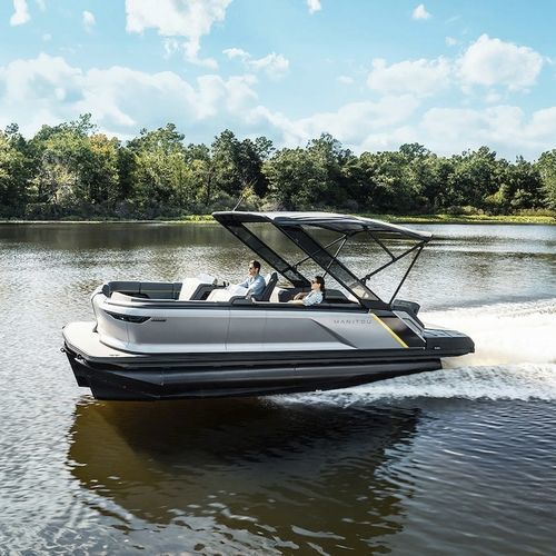 舷外浮桥船 - 20 MAX - Manitou Pontoon Boats - 三重管 / 开放式 / 侧边控制台