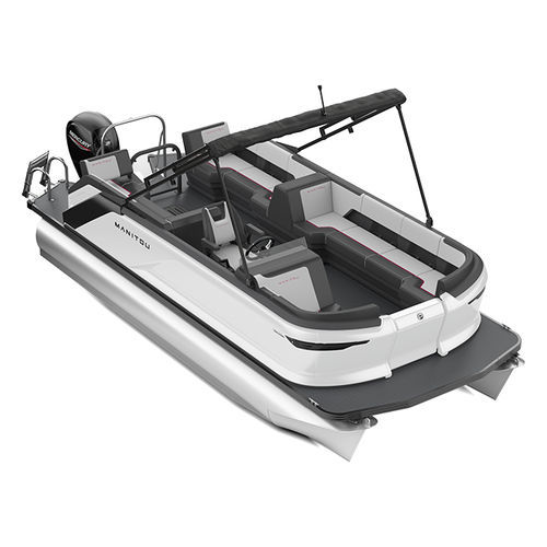 舷外浮桥船 - 22 MAX - Manitou Pontoon Boats - 三重管 / 开放式 / 侧边控制台