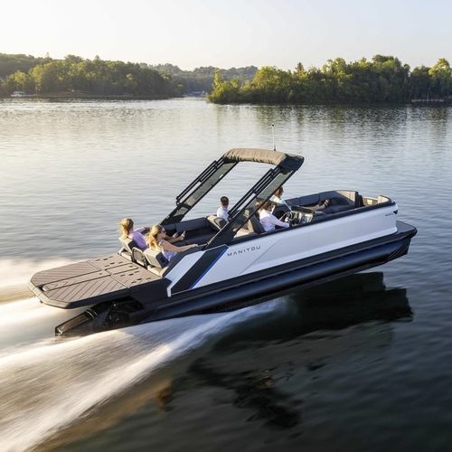 舷外浮桥船 - EXPLORE 26 NAVIGATOR - Manitou Pontoon Boats - 双引擎 / 三重管 / 开放式