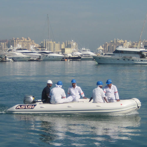 舷外充气艇 - 6 M - ASIS BOATS - 折叠 / 开放式 / 用于救援