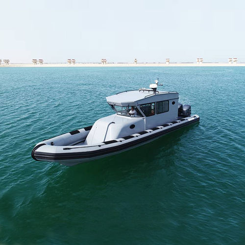 舷外充气艇 - 12 M - ASIS BOATS - 三引擎 / 半硬式 / 封闭式驾驶舱