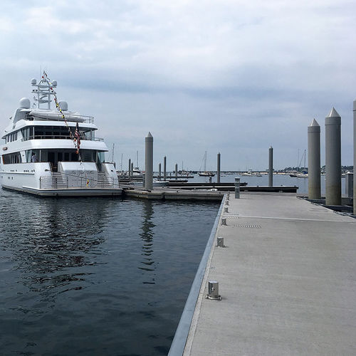 系泊浮桥码头 - SF1200 series - SF MARINA - 用于海港 / 混凝土 / 灰色