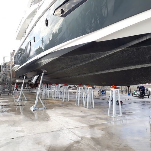 摩托艇船架 - PARK TAB  - Nautipark - 固定 / 用于龙骨 / 电镀钢