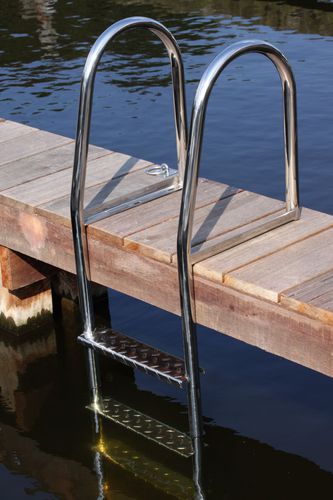 浮桥梯子 - 4 steps - DockAdd Marine Equipment - 固定式 / 游泳 / 不锈钢