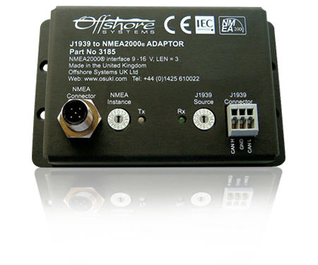 J1939到NMEA 2000®网关 - 3185 J1939 - Oceanic Systems - 船用