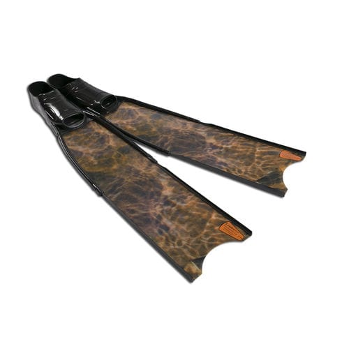 潜水射鱼脚蹼 - BROWN-CAMO - Leaderfins - 玻璃纤维
