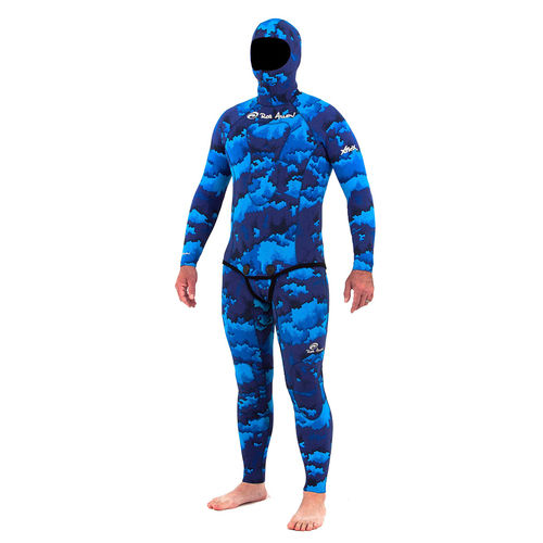 潜水射鱼潜水服 - Blue Water / Green / Dual Camo / Reef Camo - Rob Allen - 一件式 / 带头罩 / 其他