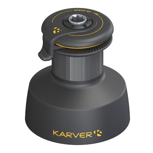 4种速度可调节绞盘 - KSW40 - KARVER SYSTEMS - 阳极氧化铝 / 用于竞赛帆船