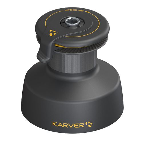 4种速度可调节绞盘 - KSW46 - KARVER SYSTEMS - 阳极氧化铝 / 用于竞赛帆船