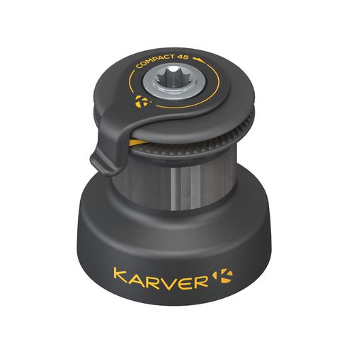双速绞盘 - KCW 45 - KARVER SYSTEMS - 4 种速度可调节 / 阳极氧化铝 / 用于竞赛帆船