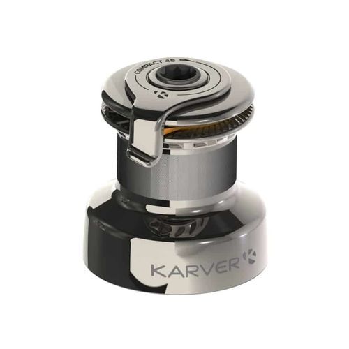 双速绞盘 - KCW45 - KARVER SYSTEMS - 不锈钢 / 用于竞赛帆船 / 帆船游艇用