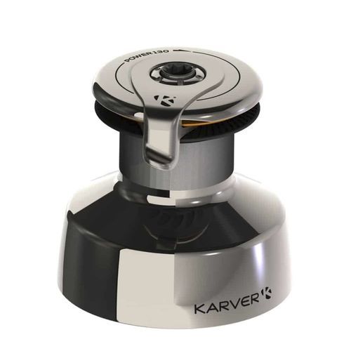 4种速度可调节绞盘 - KPW130 - KARVER SYSTEMS - 不锈钢 / 用于竞赛帆船 / 帆船游艇用