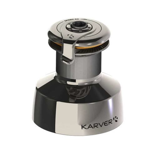 4种速度可调节绞盘 - KSW40 - KARVER SYSTEMS - 不锈钢 / 用于竞赛帆船 / 帆船游艇用