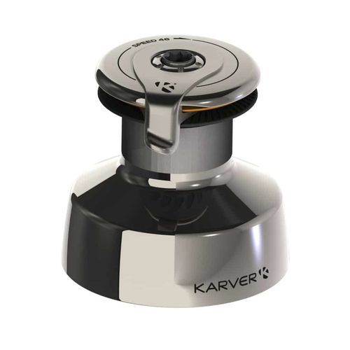 4种速度可调节绞盘 - KSW46 - KARVER SYSTEMS - 不锈钢 / 用于竞赛帆船 / 帆船游艇用