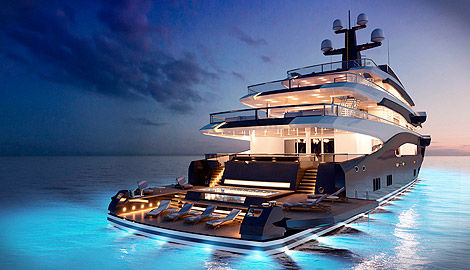 巡游巨型游艇 - WARRIOR80 - Dunya Yachts - 高台驾驶室 / 钢 / 带泳池