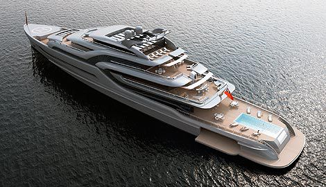 巡游巨型游艇 - BLADE100 - Dunya Yachts - 高台驾驶室 / 带泳池 / 带直升机降落坪