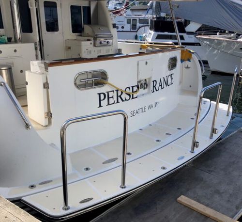 游泳平台 - 64′ Nordhavn - Beachcomber Fiberglass Technology - 固定 / 用于游艇 / 船用