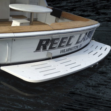 游泳平台 - 61′ Hatteras  - Beachcomber Fiberglass Technology - 固定 / 用于游艇 / 船用