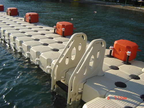 漂浮式浮桥码头 - SUNNYDOCK ( FLEXI DOCK ) - PMS DockMarine - 可调节 / HDPE