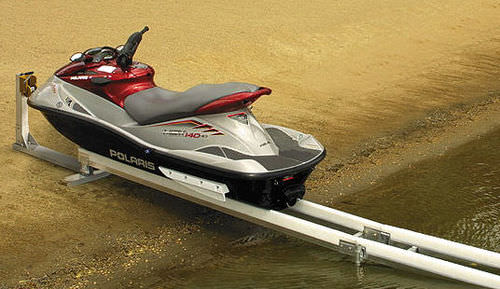 水上摩托车提升机 - Slide-N-Go - Hewitt Boats Lifts and Docks - 可拆卸导轨系统