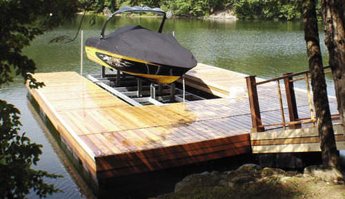 船用升降机 - BoatPort - Hewitt Boats Lifts and Docks - 漂浮式
