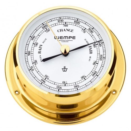 模拟气压计 - CW070005 - Gerhard D. WEMPE KG Division Chronometerwerke - 黄铜 / 白色