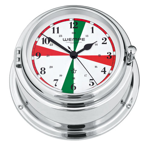 模拟钟 - CW360008 - Gerhard D. WEMPE KG Division Chronometerwerke - 铬制 / 潮汐指示器