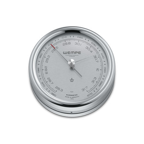 模拟气压计 - CW250011 - Gerhard D. WEMPE KG Division Chronometerwerke - 不锈钢 / 白色