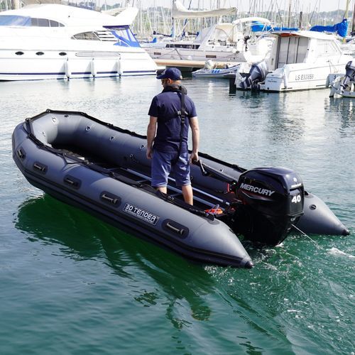 舷外充气艇 - POLAR 470 - 3D MARINE - 折叠 / 开放式 / 铝制