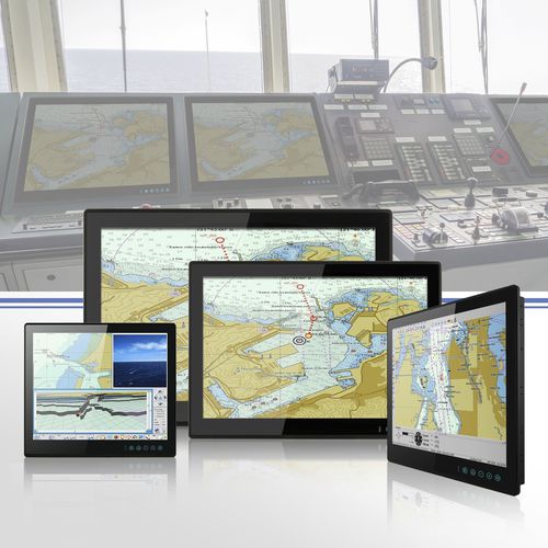航海显示器 - ECDIS Marine Display Series - Winmate Inc. - 多功能 / 导航系统 / 控制