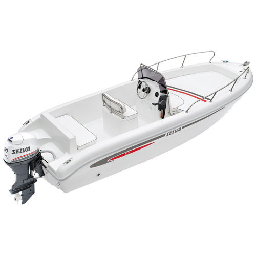 舷外敞开艇 - D.5.3 - Selva Marine - Fiberglass - 中央控制台 / 玻璃纤维 / 最多容纳 6 人