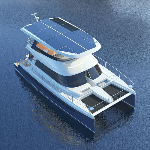 双体快艇 - ELIGHT 44 - NOVA LUXE YACHTS - 舷内 / 太阳能与柴油混合发电 / 油电混合动力