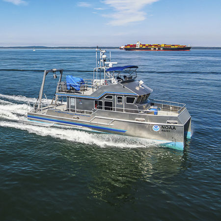 海洋学研究船专业船 - 50′ - All American Marine - 双体船 / 舷内 / 铝制