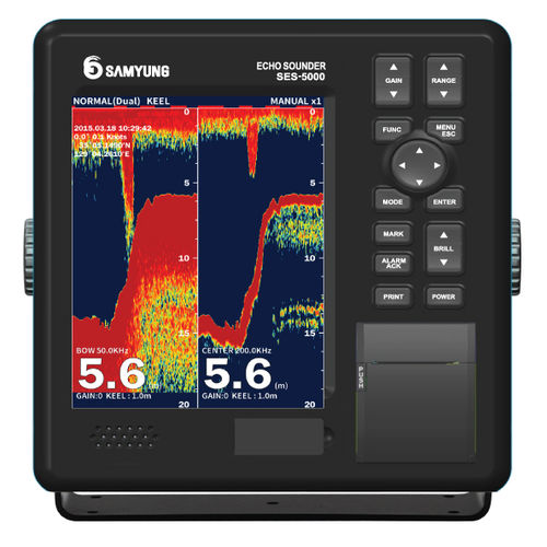 船用回声测深仪 - SES-5000 - Navis USA LLC - LCD显示