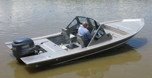 舷外敞开艇 - 2072VFT - Scully's Aluminum Boats - 双控制台 / 铝制
