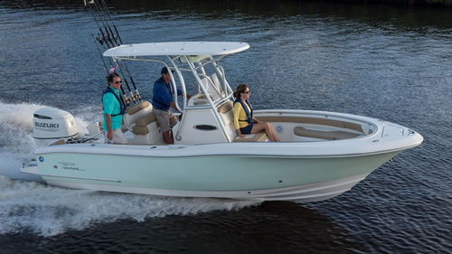 舷外海湾游艇 - Sportfish 222 - PIONEER BOATS - 中央控制台 / 开放式 / 钓鱼运动