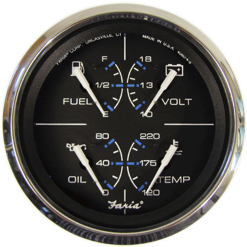 船用指示器 - GF0007 - Beede Electrical Instrument - 水平 / 直流安培计 / 油压