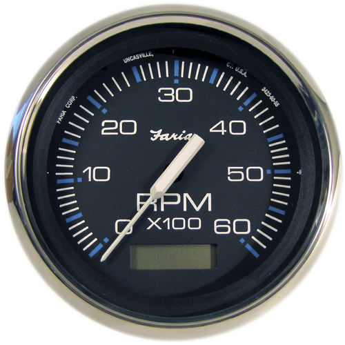 模拟转速表 - TC9127 - Beede Electrical Instrument - 船用 / 带有发动机计时器