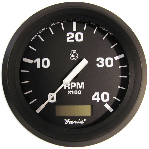 模拟转速表 - TD9102 - Beede Electrical Instrument - 船用 / 带有发动机计时器